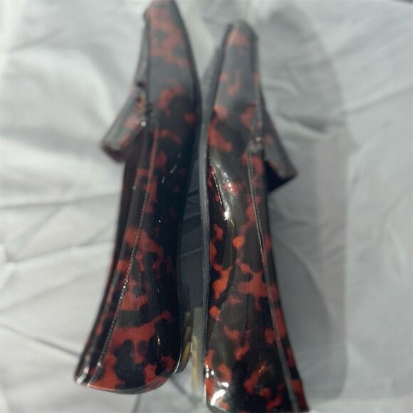 Me Too Aiora Tortoiseshell Patent Loafers Pointed Toe Flats 6W Mobwife Office - Picture 7 of 7
